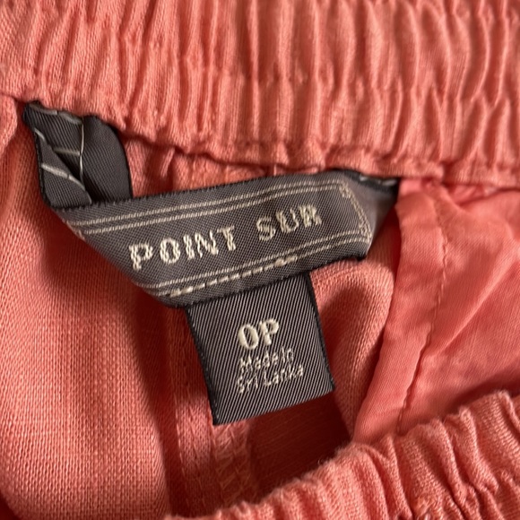 J. Crew Point Sur Seaside Linen Blend Joggers Dusty Peach Size 0P - Picture 4 of 6